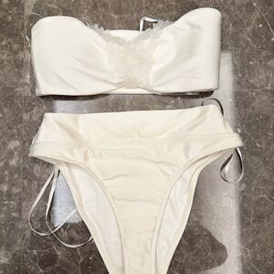 Cult Gaia Cream Bikini Set